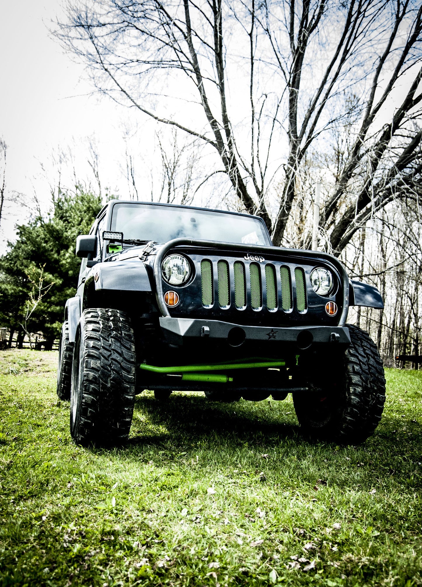 JK Grille Guard & Stinger